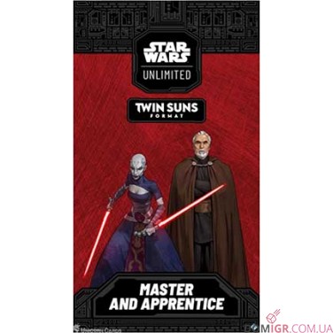 Star Wars: Unlimited TCG — Twin Suns Deck. Master and Apprentices